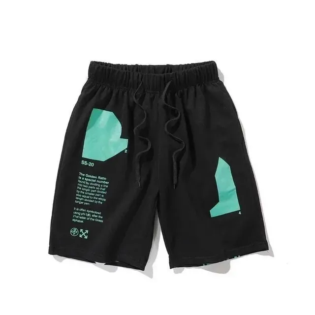 Off-White Printed Shorts Golden Ratio