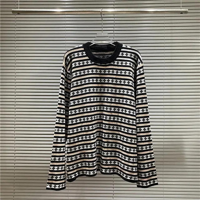 Knit Sweater Star Stripe Pattern