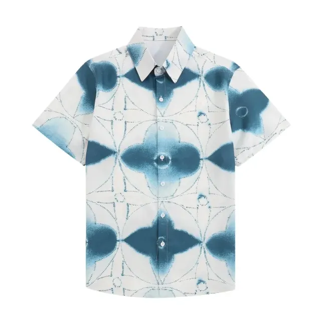 Loewe Short-Sleeve Shirt Tie-Dye Floral Print