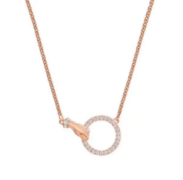Van Cleef & Arpels Alhambra Circle Necklace Paved Diamond