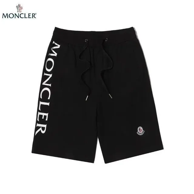 Moncler Logo-Print Shorts Vertical Logo