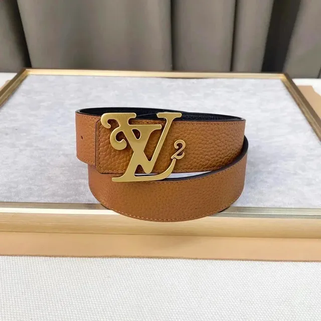Louis Vuitton LV² Belt Reversible Grain Leather