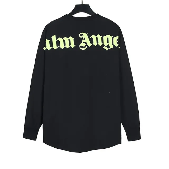 Palm Angels Long-Sleeve Tee Gothic Logo