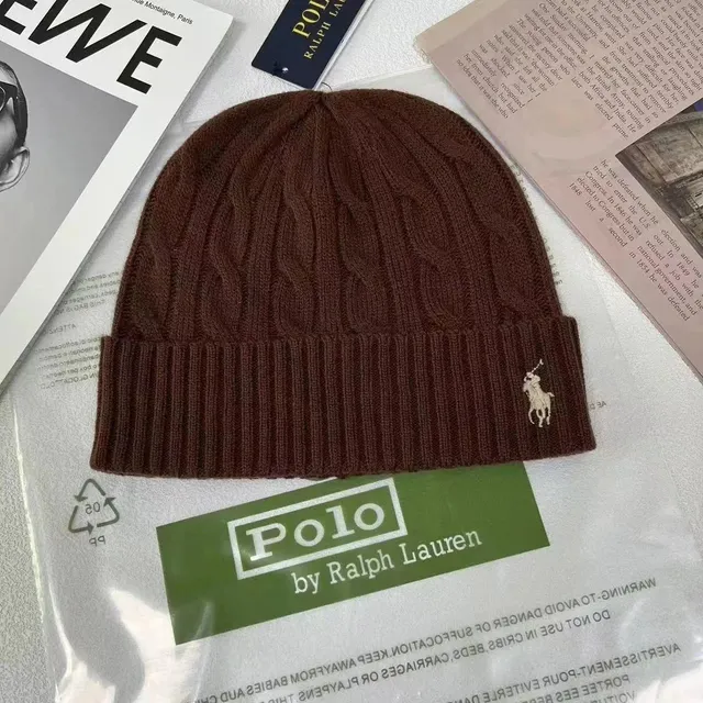Polo Ralph Lauren Cable Knit Beanie Polo Pony Embroidery