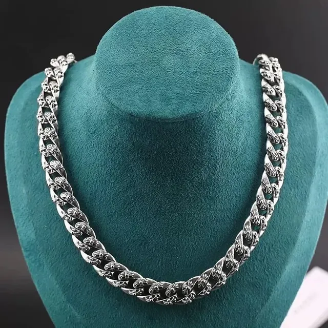 Chrome Hearts Curb Chain Necklace Cross Motif