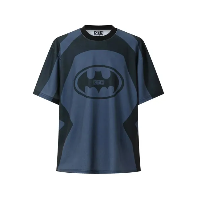 Kith Batman Graphic Tee Navy/Black Mesh Panel