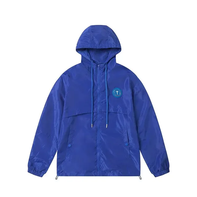 Windbreaker Jacket Solid Blue