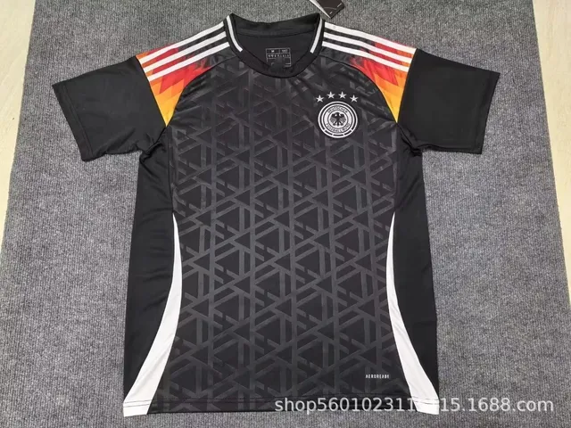 Adidas Germany National Team Jersey Black Geometric Pattern