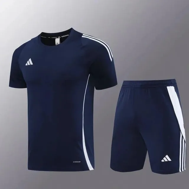 Adidas Training Set Navy with White Stripes
