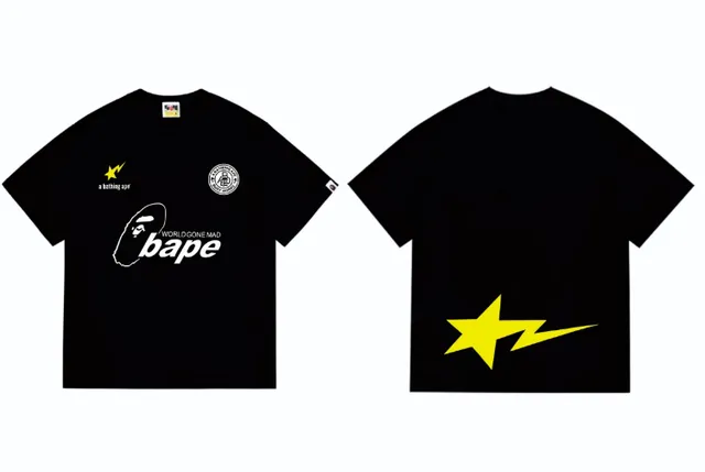 BAPE × Corteiz Graphic Tee World Gone Mad