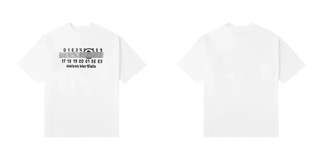 Maison Margiela T-Shirt Number Tape Print