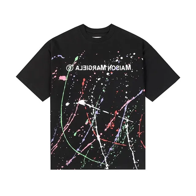 Maison Margiela Paint Splatter Tee Multicolor Splash Print