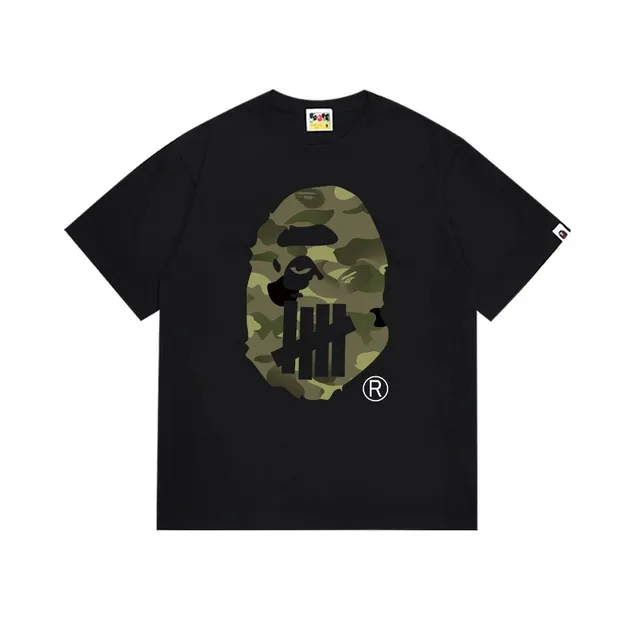 BAPE × Undefeated Ape Head Tee Camo UNDFTD