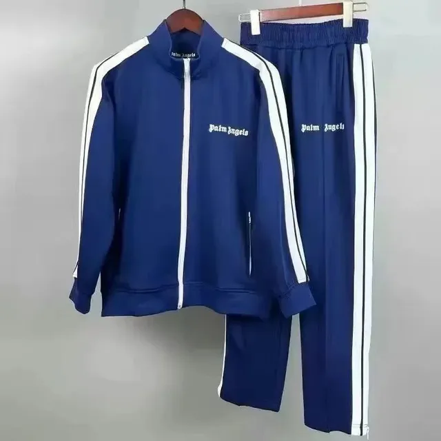 Palm Angels Track Suit Navy with White Stripes