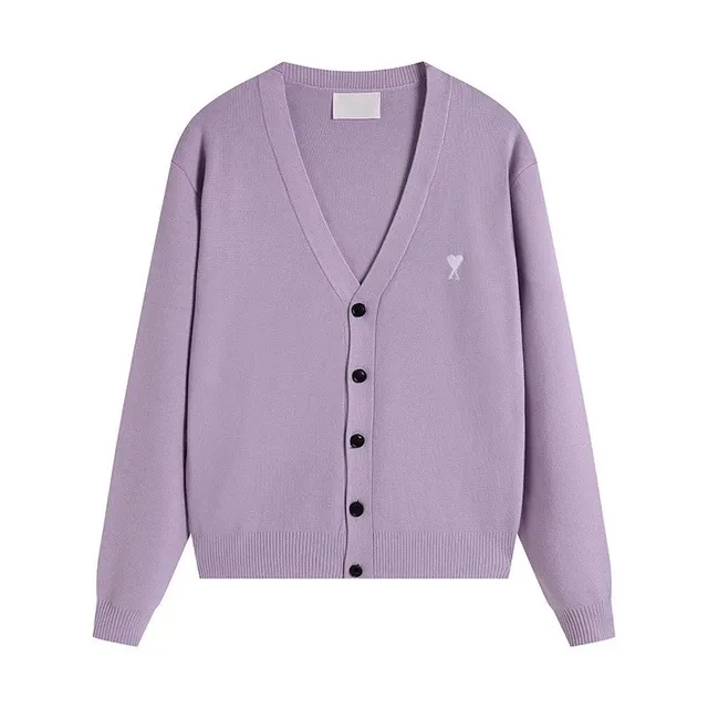 Amiri V-Neck Cardigan Heart Logo