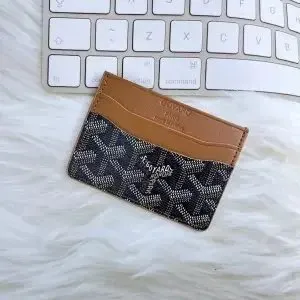 Goyard Card Holder Goyardine Canvas