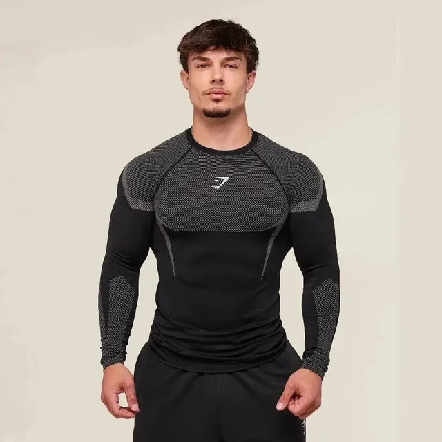 Gymshark Compression Long Sleeve Top Mesh Panel