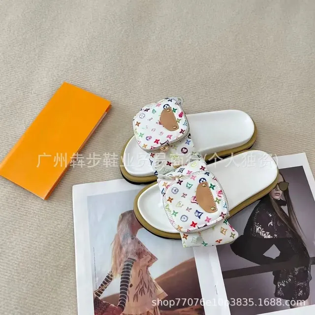 Louis Vuitton Multicolor Monogram Slide Multicolor LV Print