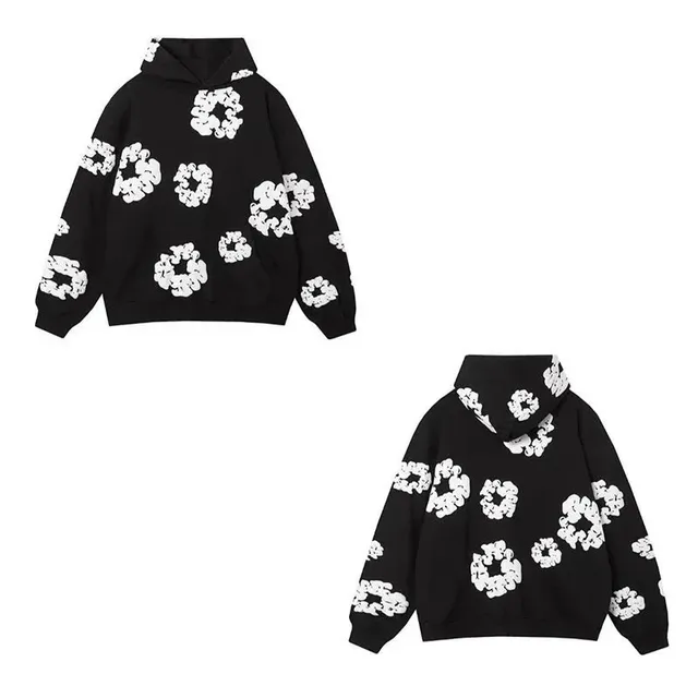 Balenciaga Printed Hoodie Scrunched Hair Tie Print