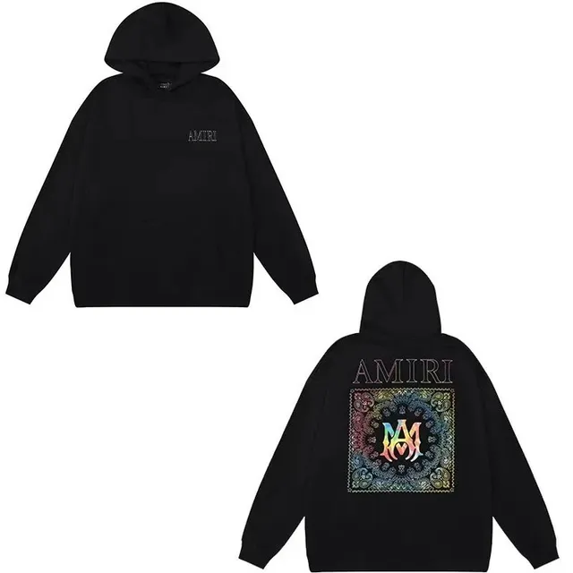 Amiri Hoodie Rainbow Bandana Print