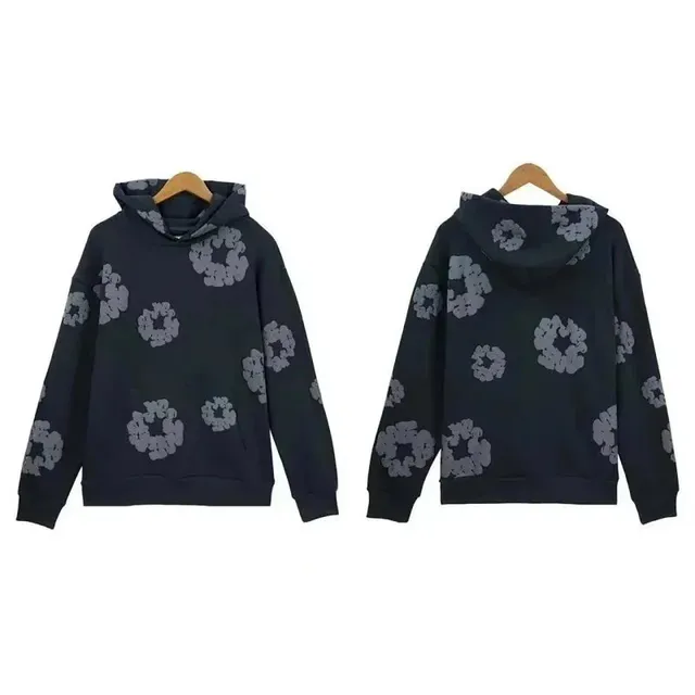 Hooded Sweatshirt Floral Print