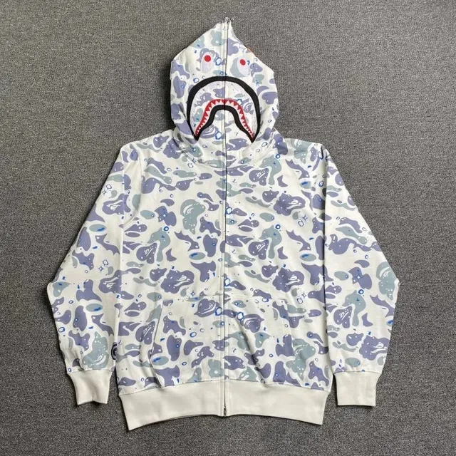 BAPE Shark Hoodie Camouflage Print