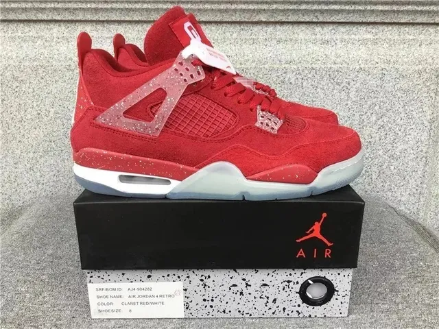 Air Jordan 4 Retro Claret Red/White