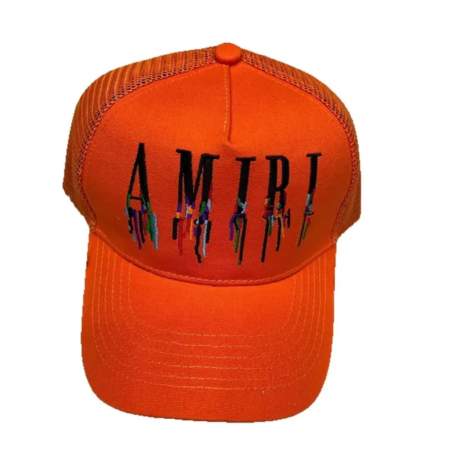 Amiri Trucker Cap Drip Logo Orange
