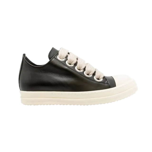 Rick Owens Low Sneaker Black and Cream