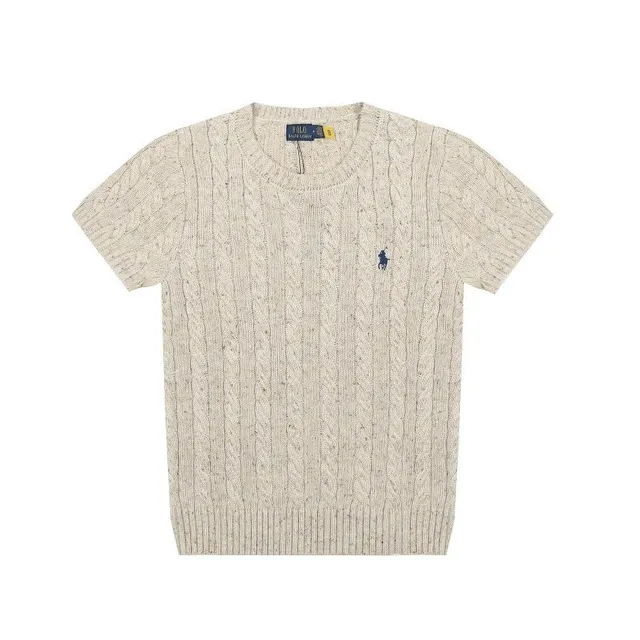 Polo Ralph Lauren Cable Knit Crewneck Heathered Beige