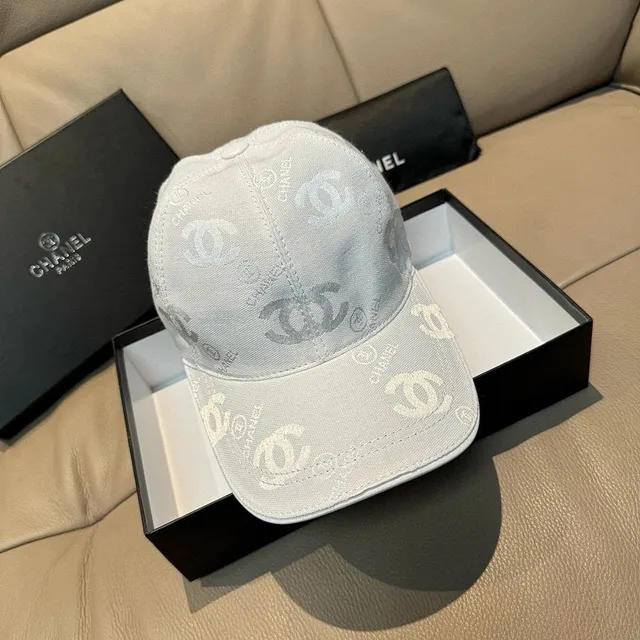 Chanel Baseball Cap CC Logo Print
