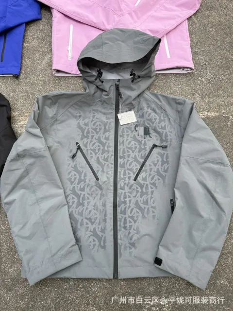 Amiri Hooded Jacket Graffiti Print