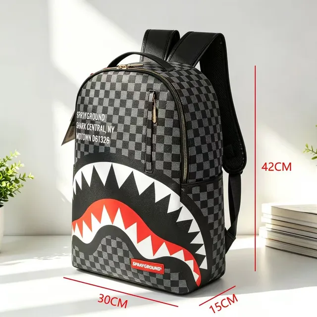 Sprayground Shark Backpack Checkerboard