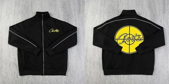 Corteiz Track Jacket Yellow Logo