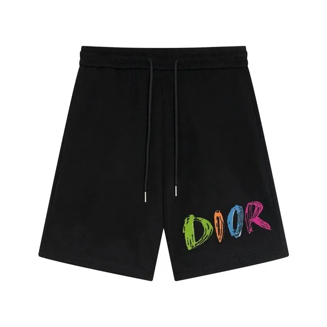 Dior Logo Shorts Multicolor Graffiti Logo