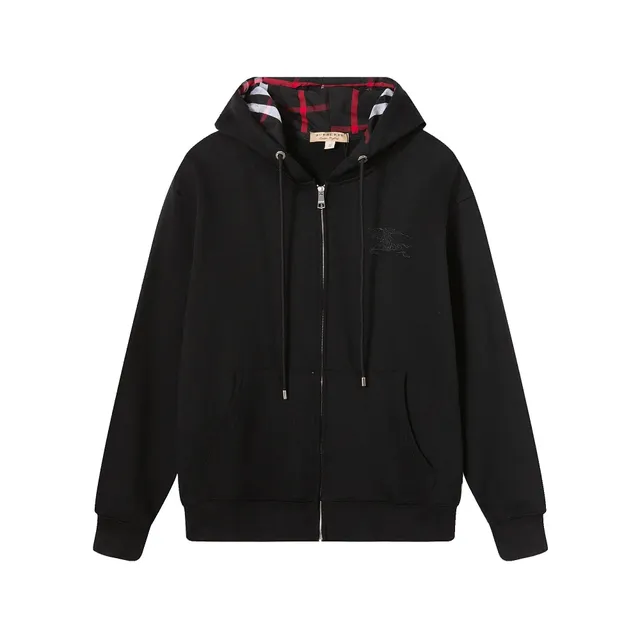 Burberry Zip-Up Hoodie Equestrian Knight Logo