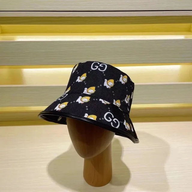 Gucci Bucket Hat GG and Cartoon Print