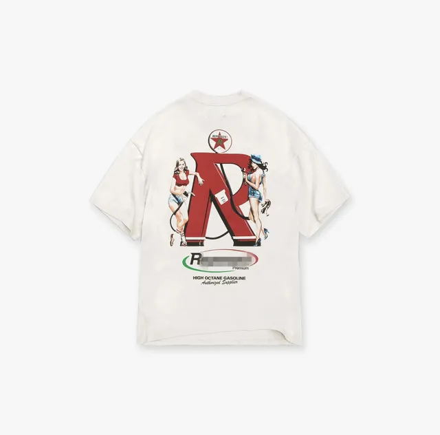 Represent Graphic Tee Gas Pump Pin-Up Print