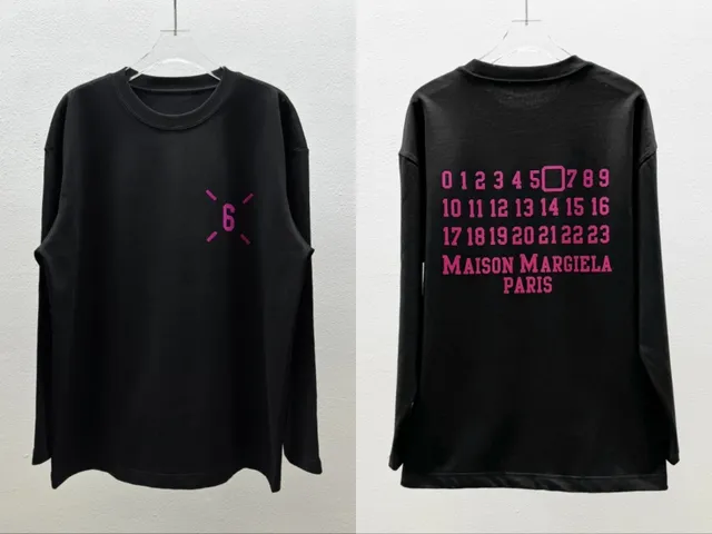 Maison Margiela Long-Sleeve Tee Numbered Back Print
