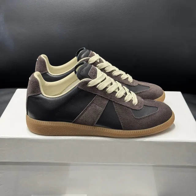 Maison Margiela Future Sneaker Black Brown Suede