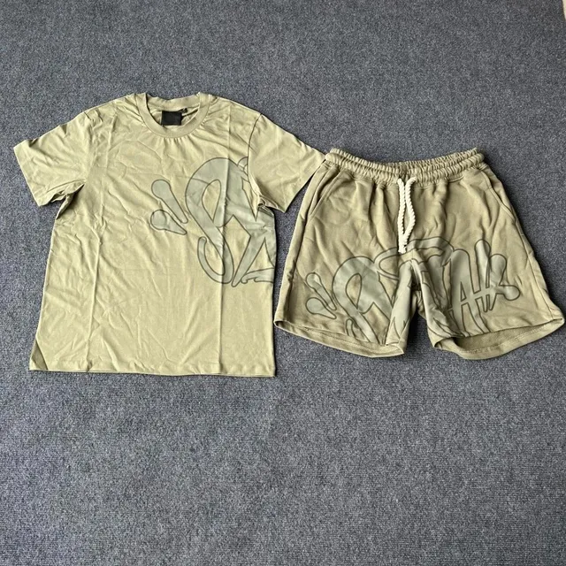 T-Shirt and Shorts Set Graffiti Print