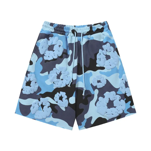 Denim Tears Camouflage Shorts 3D Cloud Print