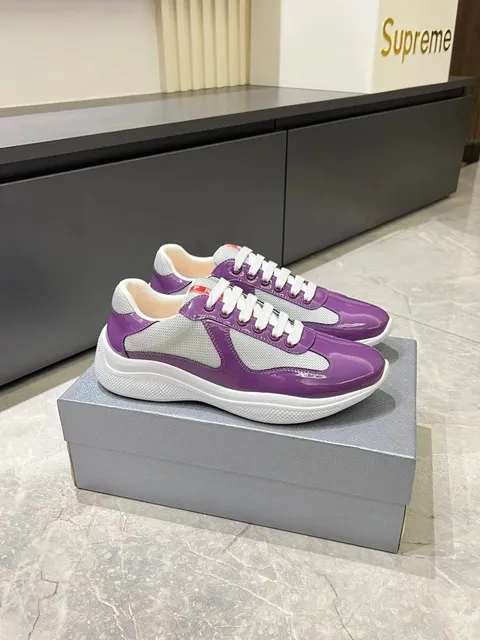 Supreme Prada Linea Rossa Sneaker Violet Patent
