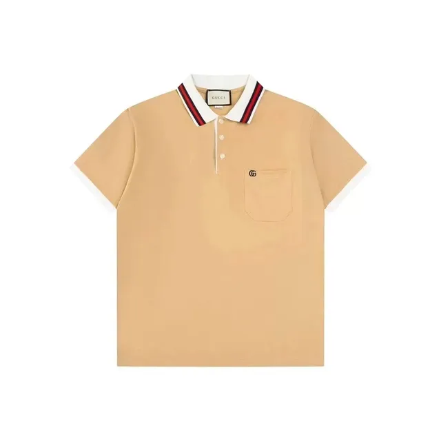 Gucci Polo Shirt Web Trim Pocket