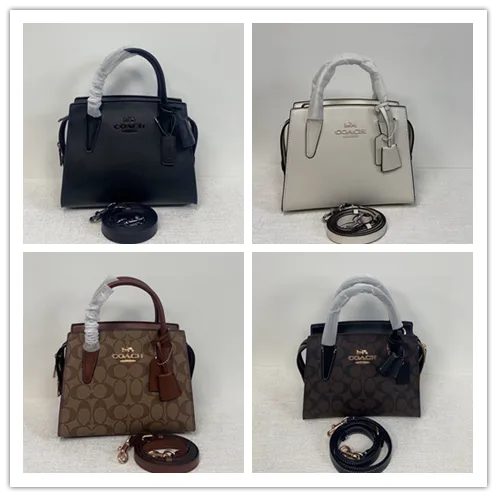 Coach Mini Top Handle Bag Signature Canvas
