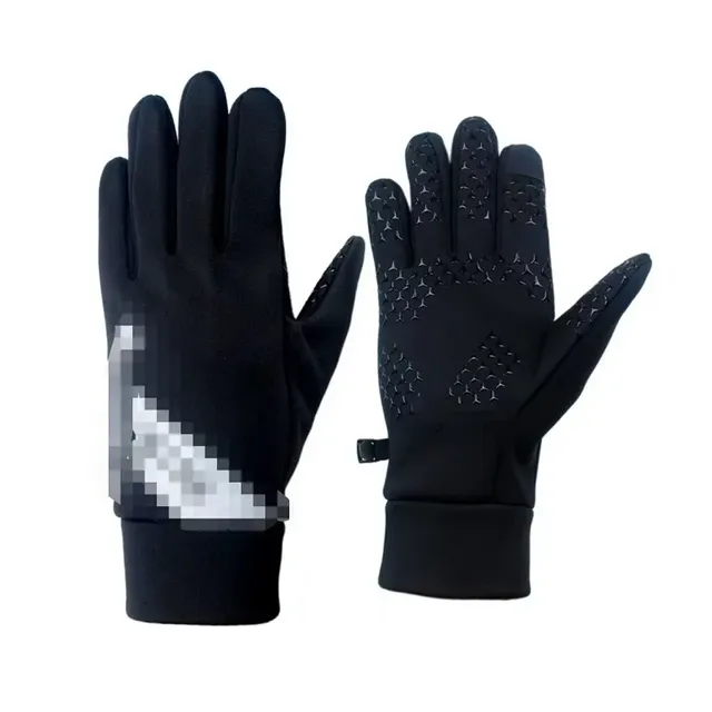 Nike Touchscreen Gloves Black with Grip Pattern