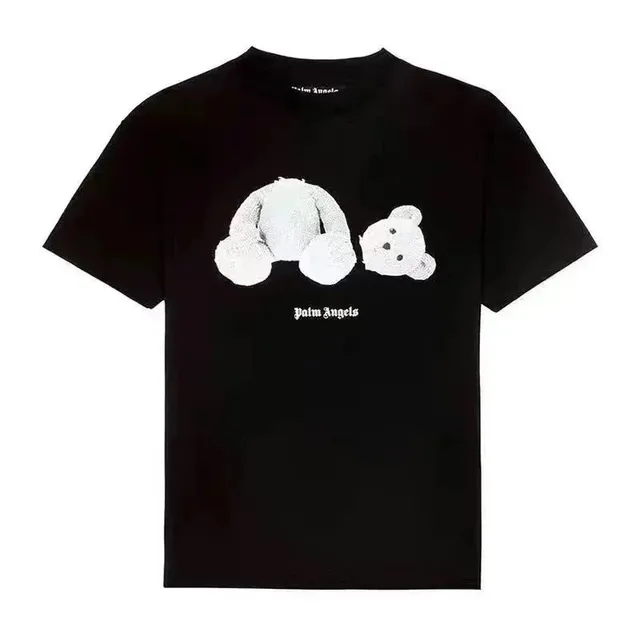 Palm Angels Bear Graphic Tee White Bear Print