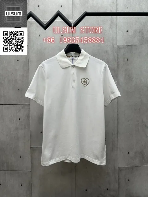 Burberry Polo Shirt Heart Logo Embroidery