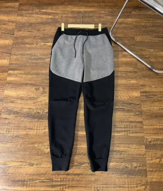 Black and dark gray trousers