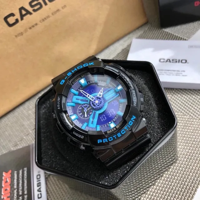 Casio G-Shock GA-110 Neon Blue Accents